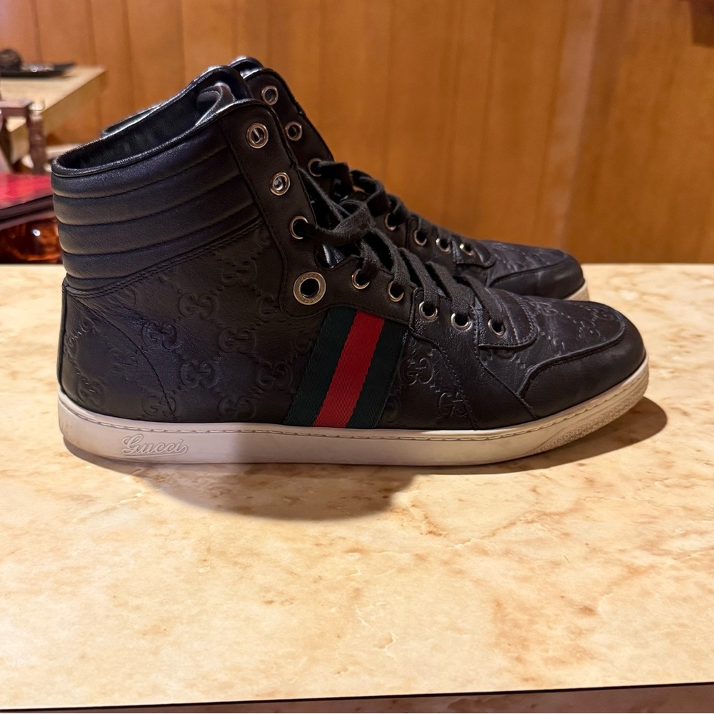 Gucci Black High-Top Sneakers